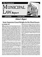 Connecticut Municipal Law Report