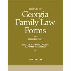 Library of Georgia Family Law Forms, 5th Edition 