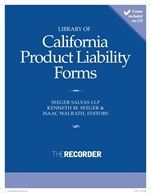 Library of California Product Liability Forms