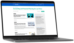 Accounting and Financial Planning for Law Firms