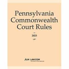 Pennsylvania Commonwealth Court Rules