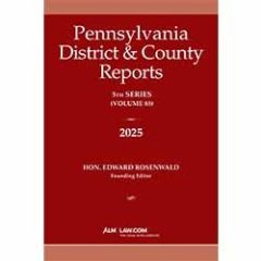 Pennsylvania District and County Reports Bound