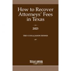 How to Recover Attorneys' Fees in Texas