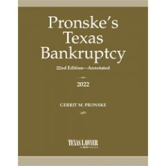Pronske's Texas Bankruptcy