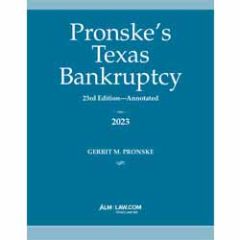 Pronske's Texas Bankruptcy